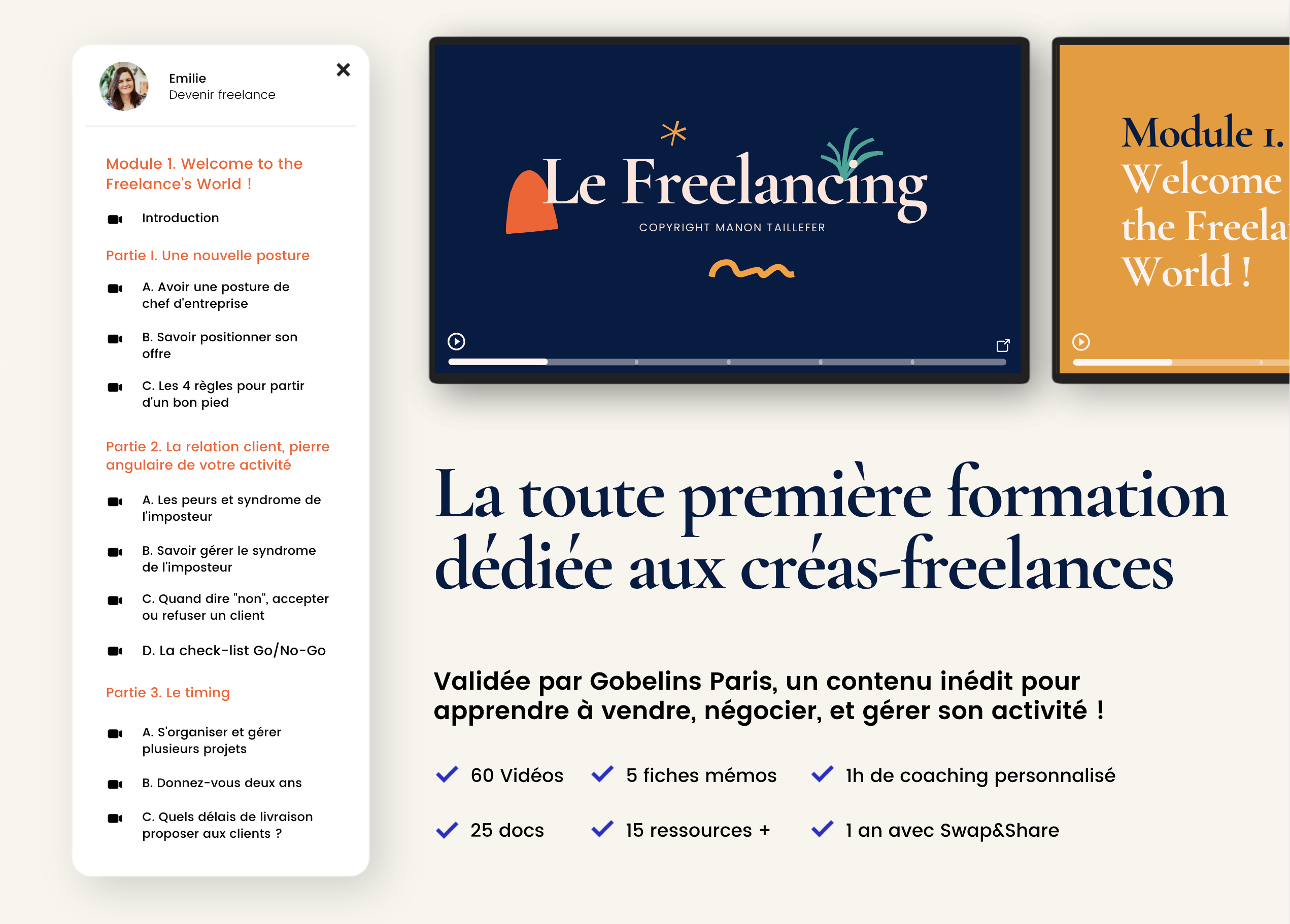 Formation " Le Freelancing" Manon Taillefer 