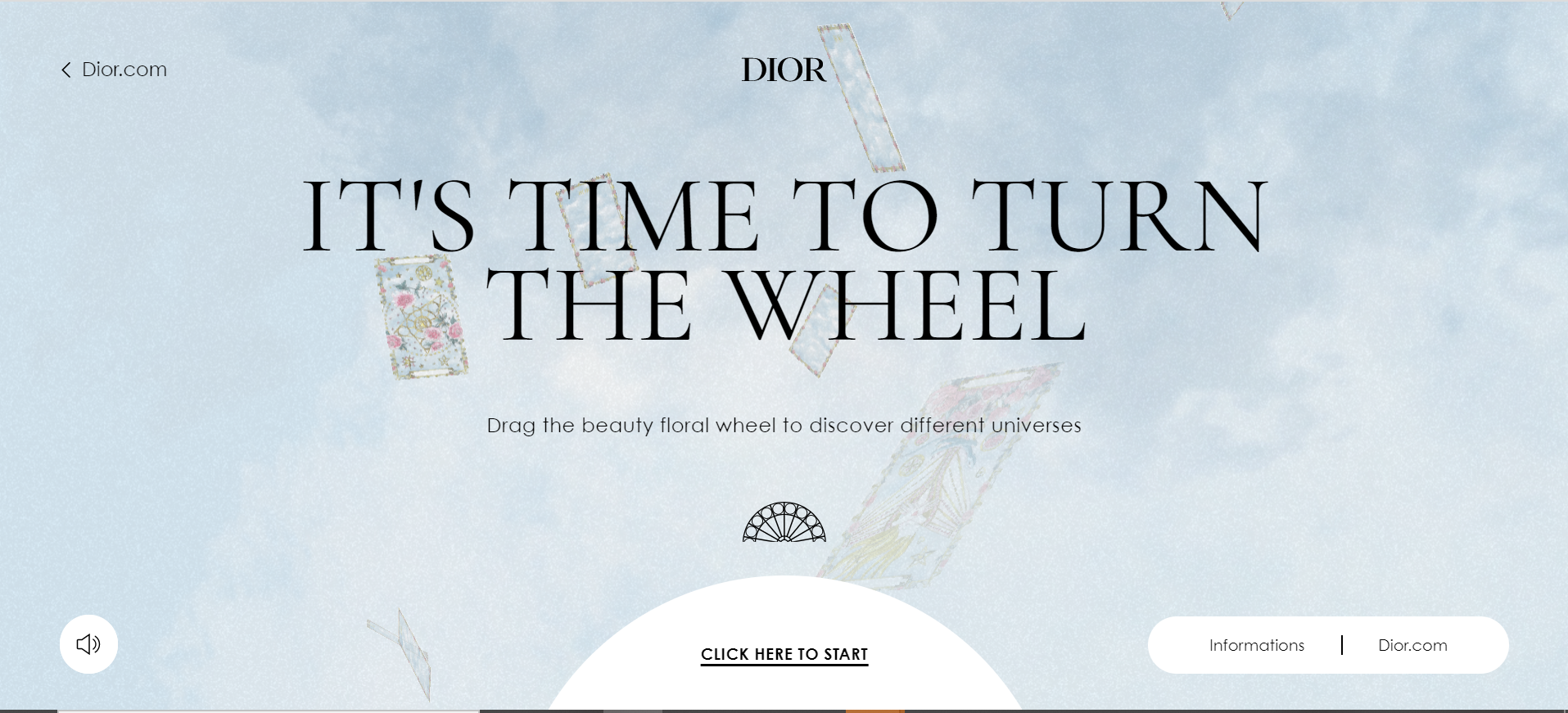 Site web créé par plutot.cool pour Dior à l'occasion de la fête des mères. 