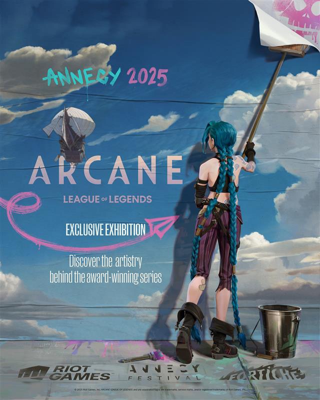 Affiche de l'exposition Arcane Festival international du film d'animation d'Annecy