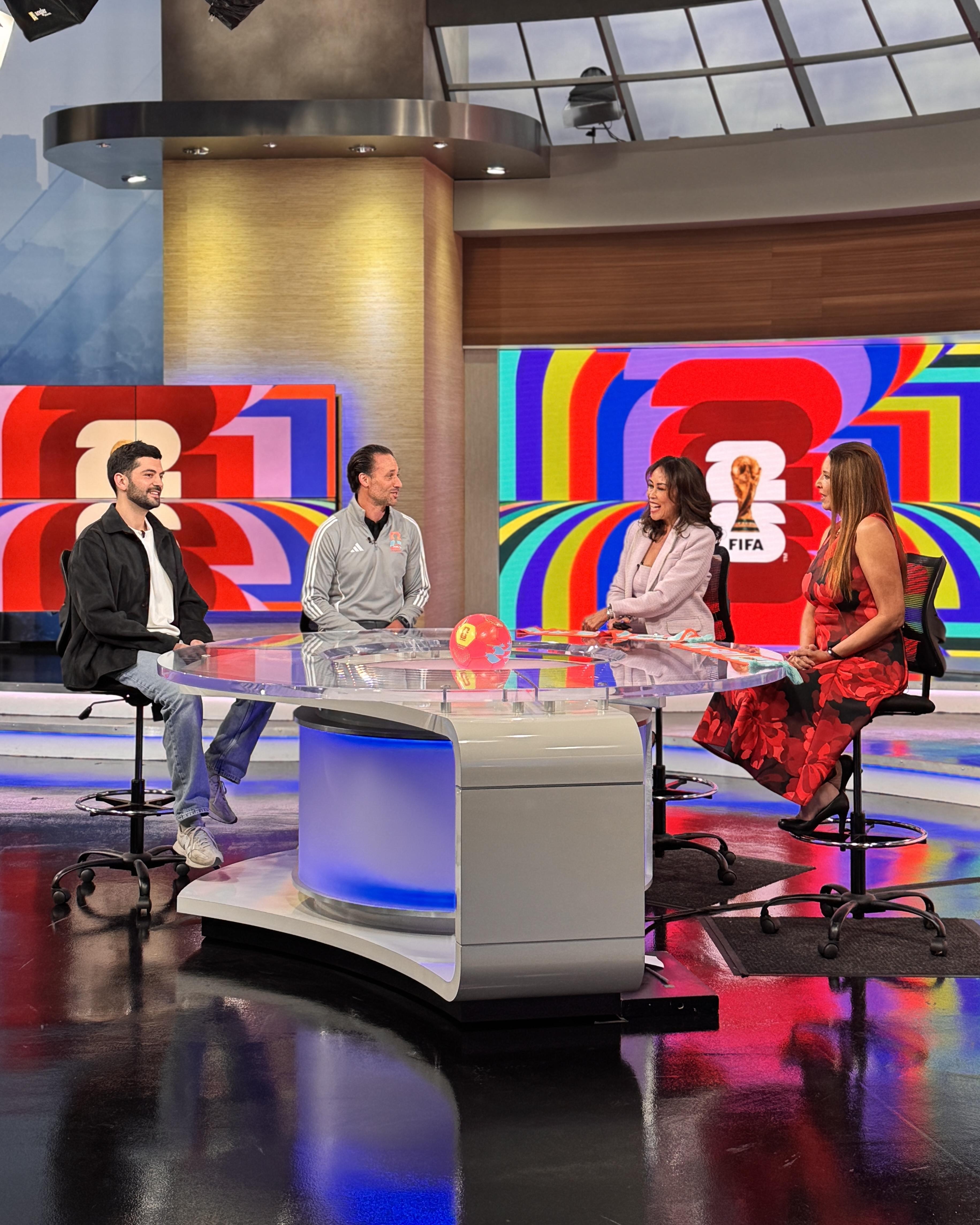 Thieb Delaporte-Richard lors d'une émission télé sur la coupe du monde 2026