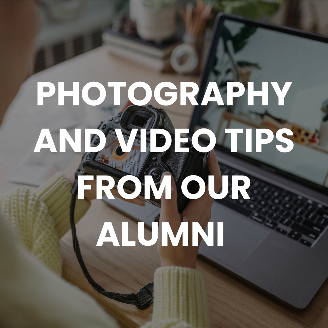 Les conseils de nos alumni en photo et vidéo